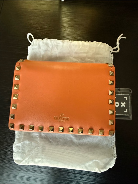 Valentino Handbags - Authentic Valentino Garavani Rockstud Calfskin Chain Pouch.